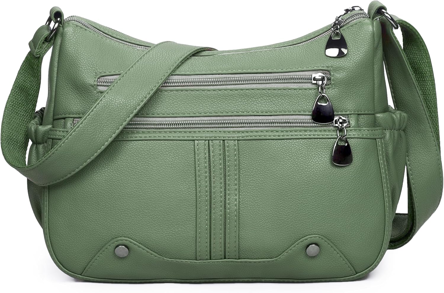 Women Soft PU Leather Shoulder Handbag Multi Pocket Crossbody Bag Ladies Medium Roomy Purses Fashion Tote Top Handle Satchel