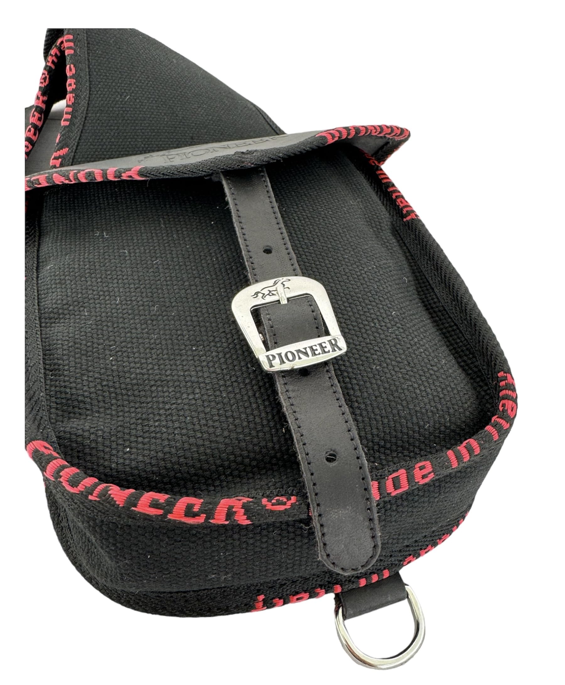 PIONEER Bisacce Cavallo - Borsa da Sella in Cuoio per Equitazione - Ideali per Trekking e Gite a Cavallo - Design Anteriore Western - Resistente e Confortevole