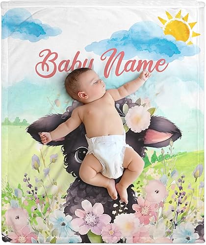 Vista 111 de Hyturtle Mantas de bebé personalizadas con nombre, mantas personalizadas para bebé niña, mantas personalizadas con temática de jirafa, manta de cama
