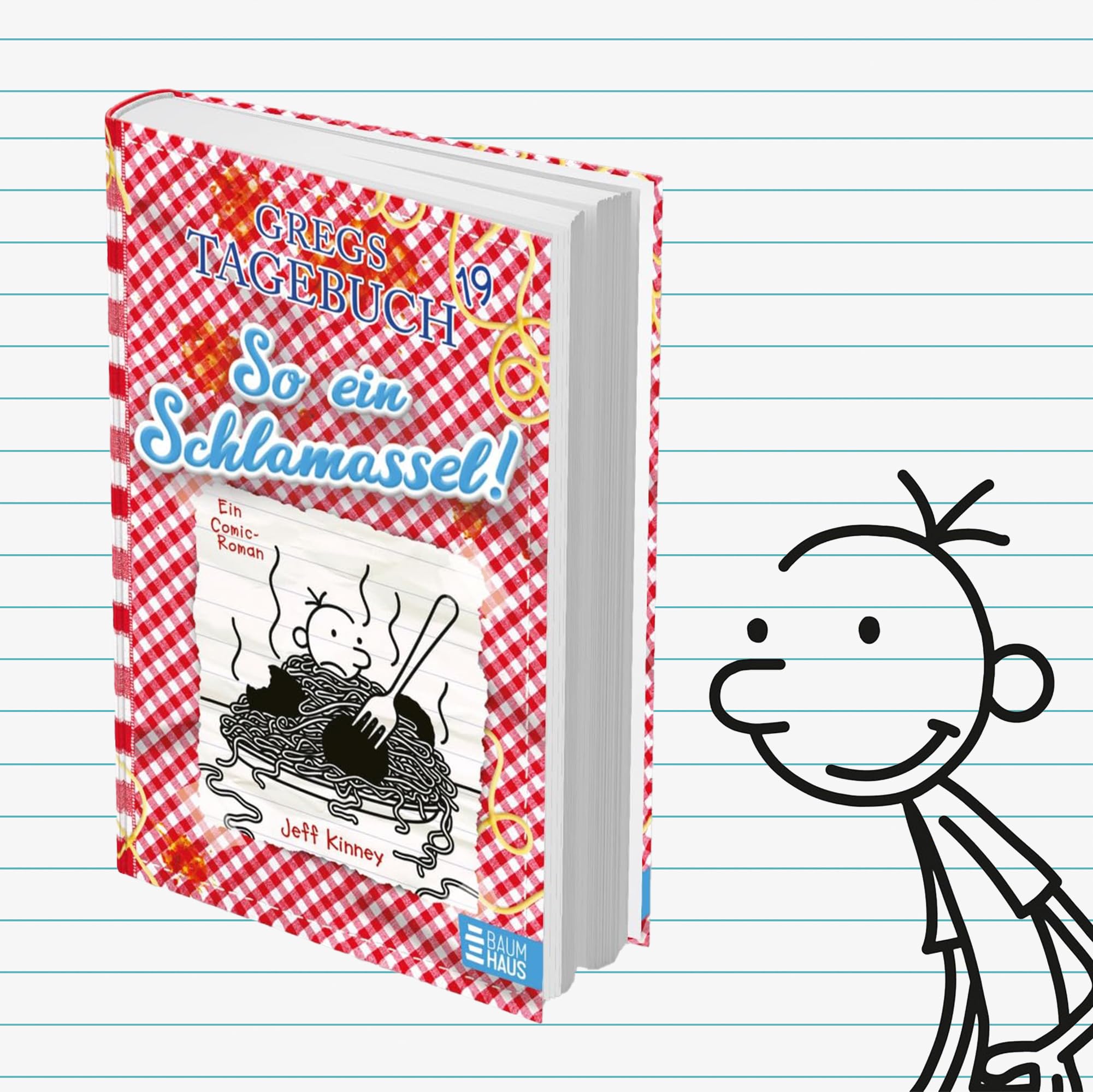Jeff Kinney Bücherset - Gregs Tagebuch Band 16-20 - Volltreffer, Voll aufgedreht, Kein Plan von nix, So ein Schlamassel, Bock auf Party - Kinderbuch Comic Bestseller mit je einer exklusiven Postkarte