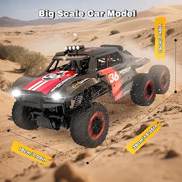 RC Cars Remote Control Car - 1:12 Scale Big Car 6WD Off Road Remote Control Cars All Terrain Drift Truck Crawler for for 8 9 10 11 12 13 14 15 16 Year Old Boys Girls Birthday Chirstmas Gifts
