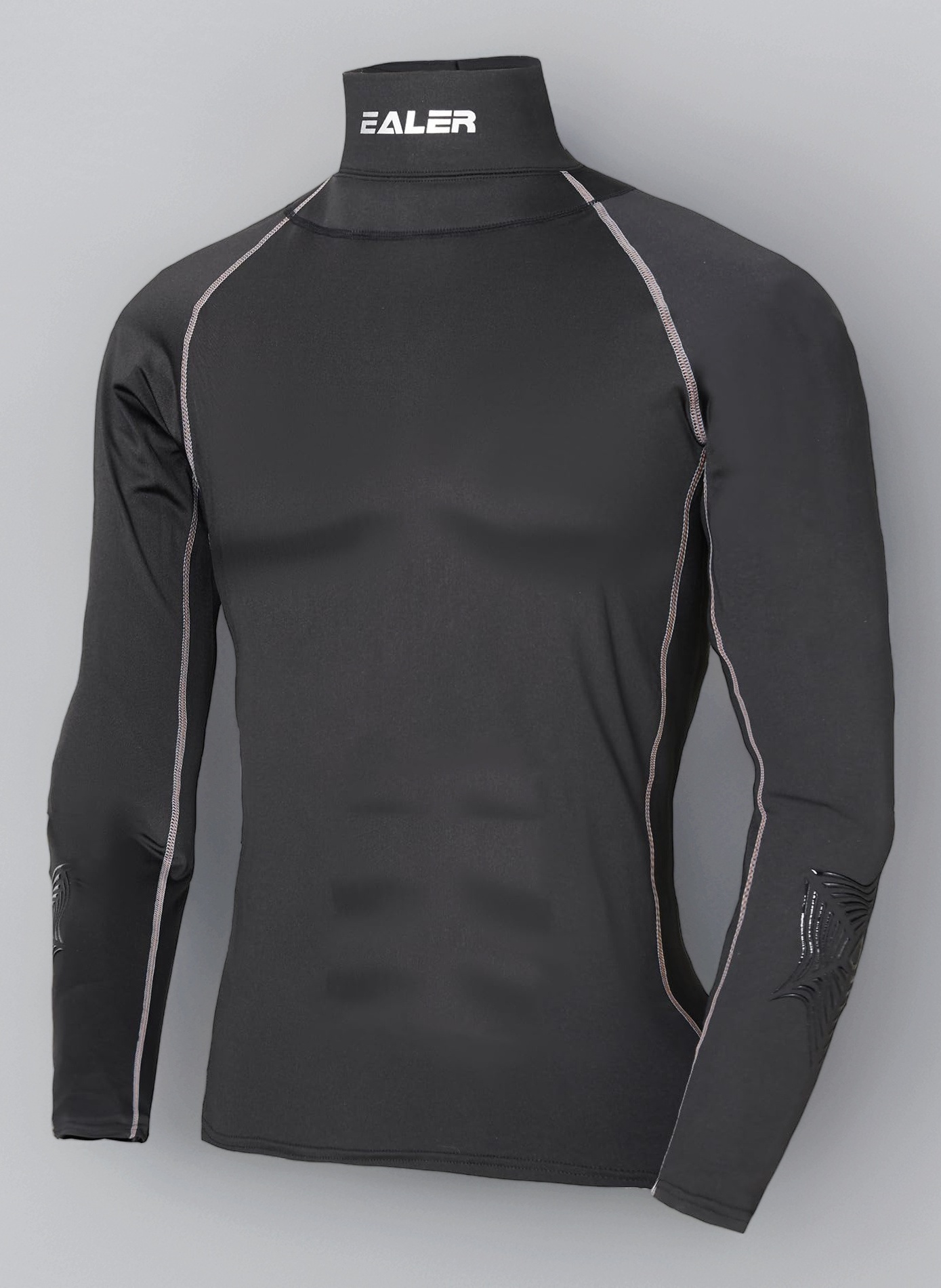 EALER Hockey Compression Shirt with Neck Guard, Neck Protect Long Sleeve Shirt