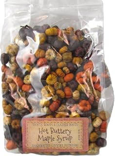 Hot Buttery Maple Syrup Potpourri – 5 Cup Bag – Rustic Botanical Blend with Putka Pods – Sweet Maple & Vanilla Home Fragrance Bowl Filler