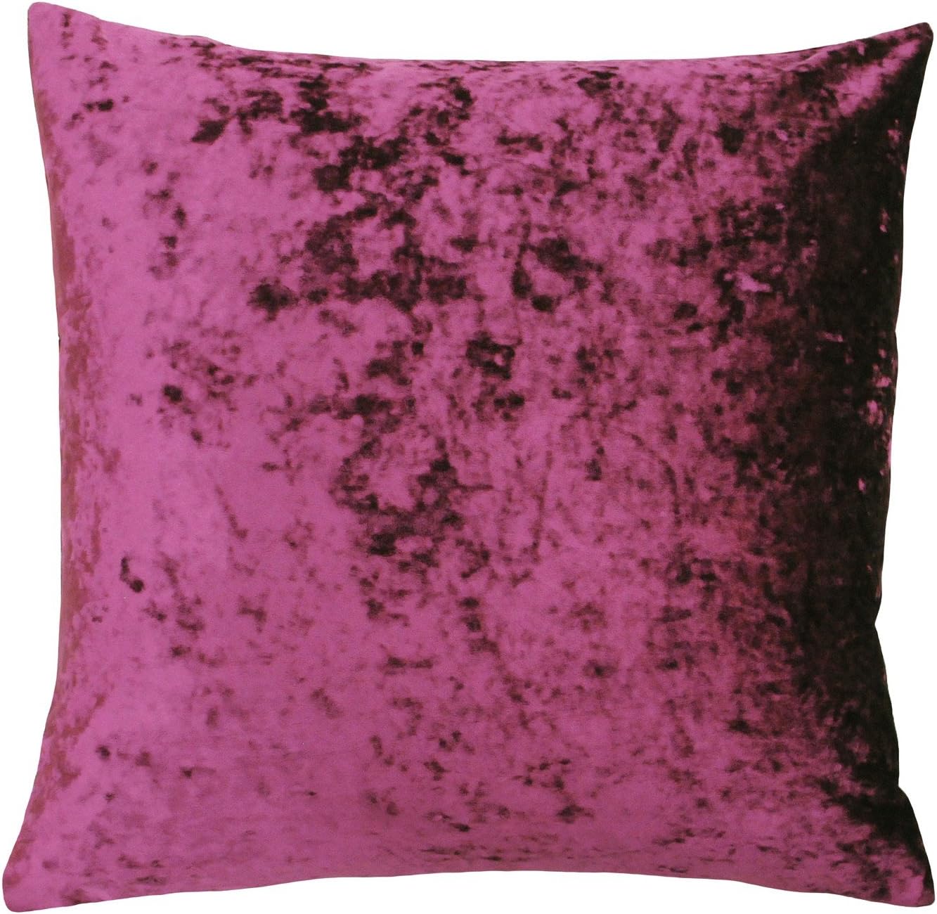 Riva Paoletti Verona Cushion Cover Square - Pewter Grey - Velvet Feel - Crushed Velvet Look - Hidden Zip Design - 100% Polyester - 55 x 55cm (22" x 22" inches) - Designed in The UK