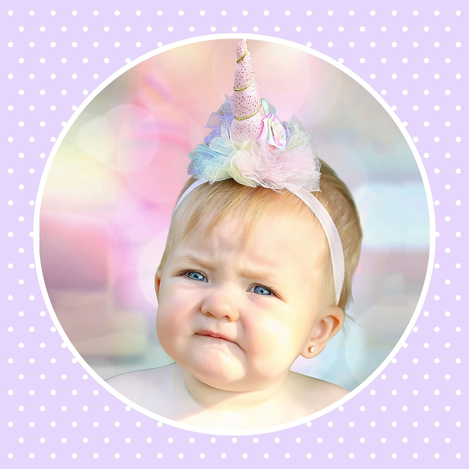 Unicorn Newborn Baby Girl Outfit Tutu Set Skirt Headband Photography Prop for Babies Size: 0-9 Months: Clothing, Shoes & Jewelry