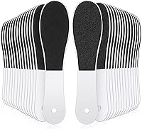 Lothee 30 Pack Double Sided Foot Callus Remover Files 100/180 Grit Professional Pedicure Tool for Cracked Heels Dead Skin