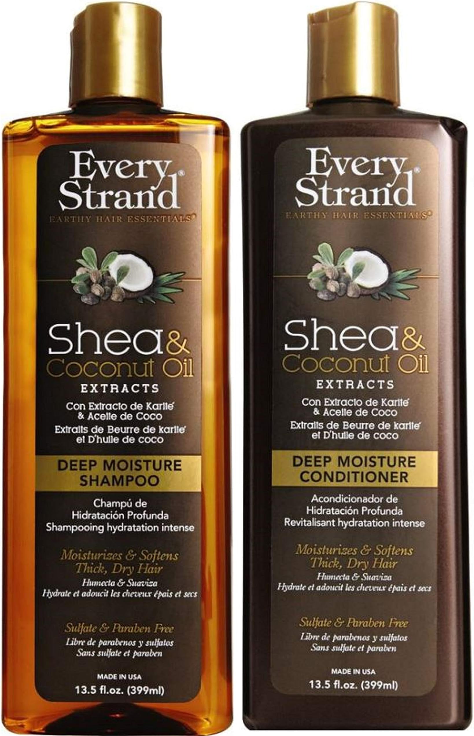 Every Strand Shea & Coconut Oil Extracts Combos (DEEP MOISTURE SHAMPOO & DEEP MOISTURE CONDITIONER)