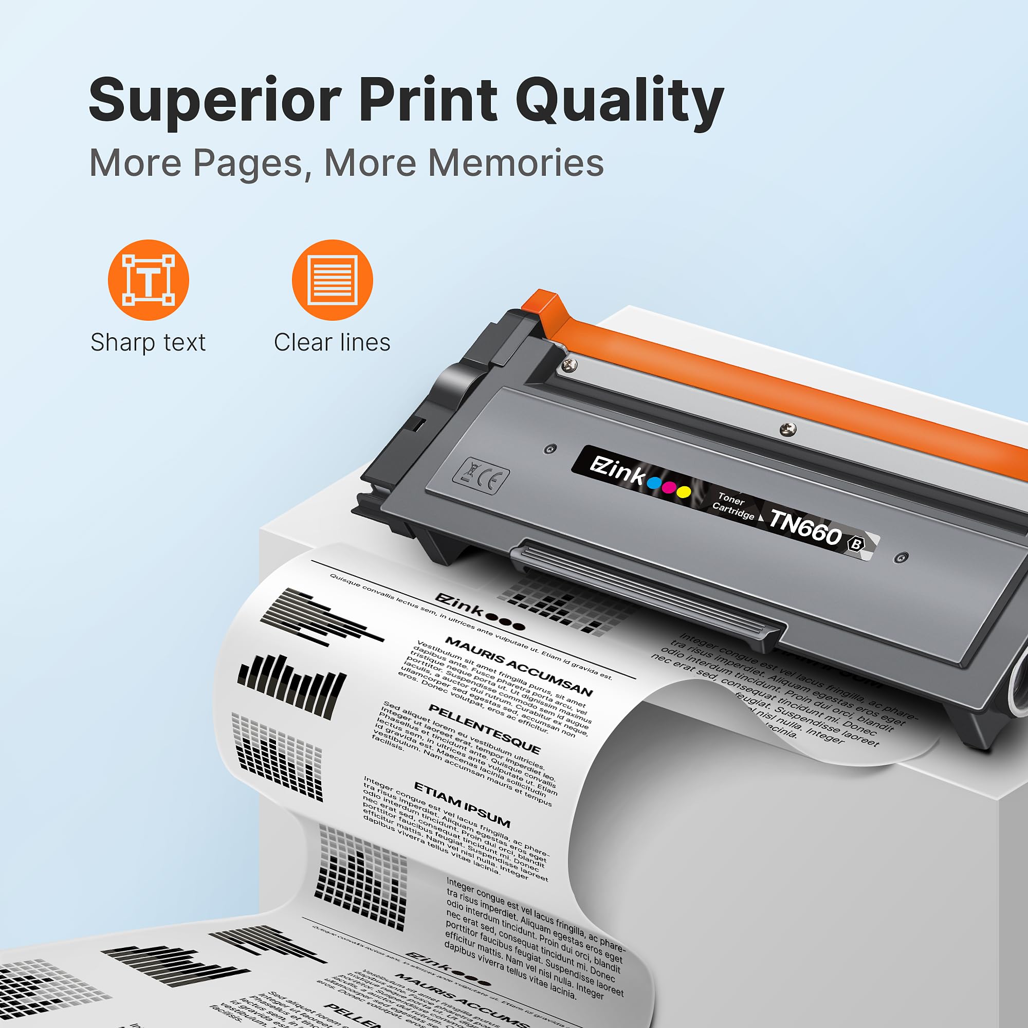 Amazon.com: E-Z Ink TN660 Toner Cartridge Replacement Compatible