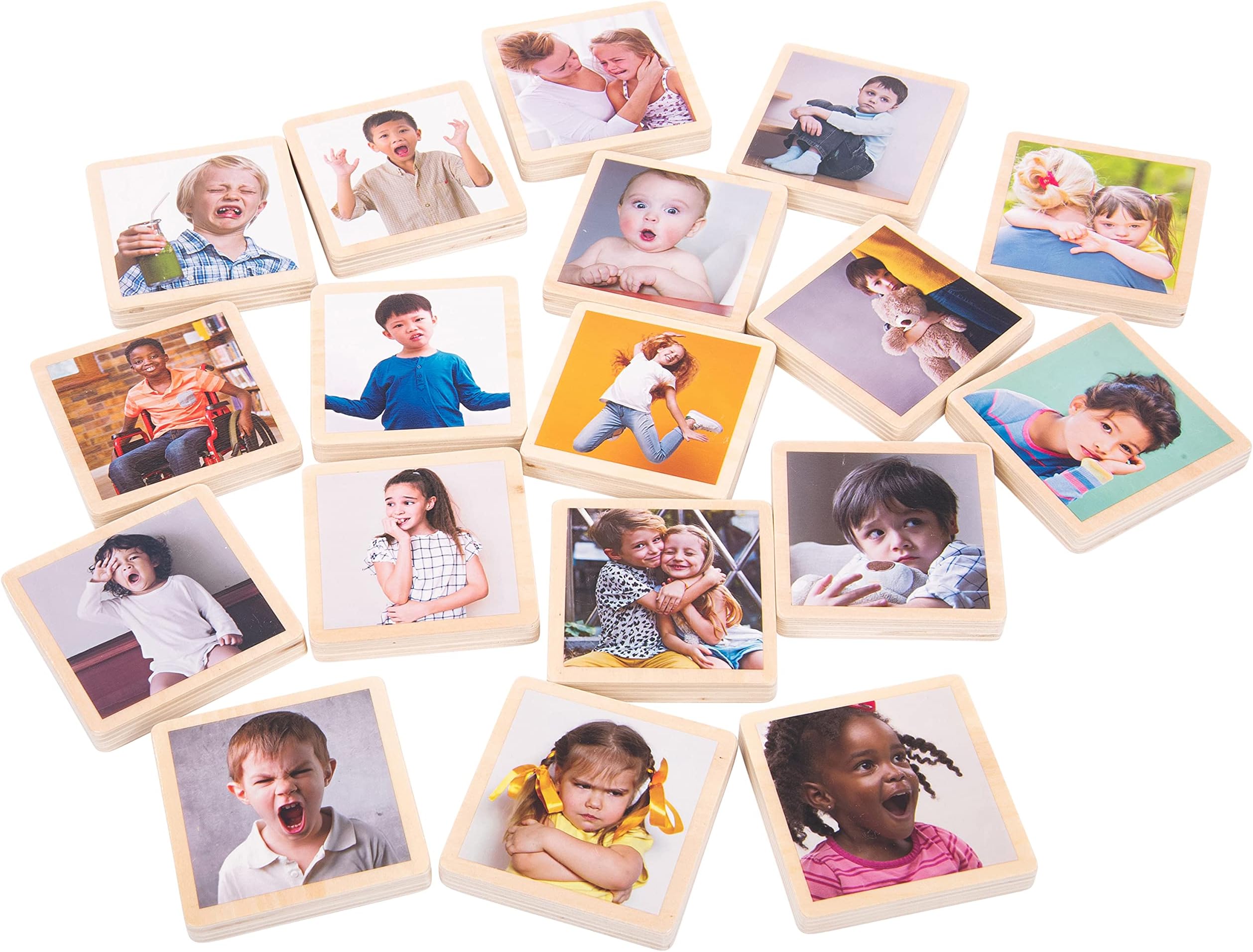 tickit My Emotions Wooden Tiles, Set of 18