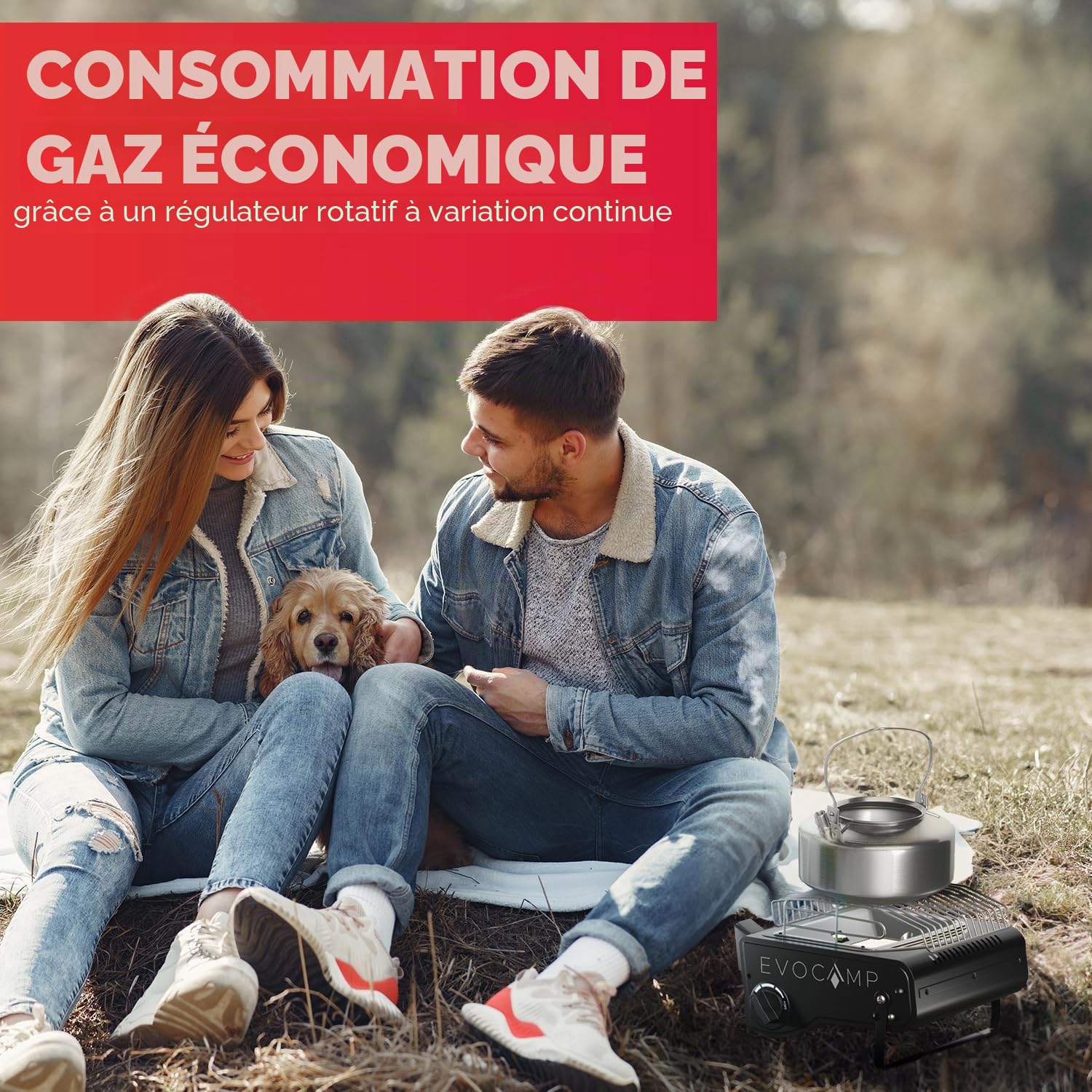 mini Chauffage au gaz portable 1,3 KW pour l'extérieur, mobile chauffage de tente, chauffage de camping sans cartouches de gaz, Noir