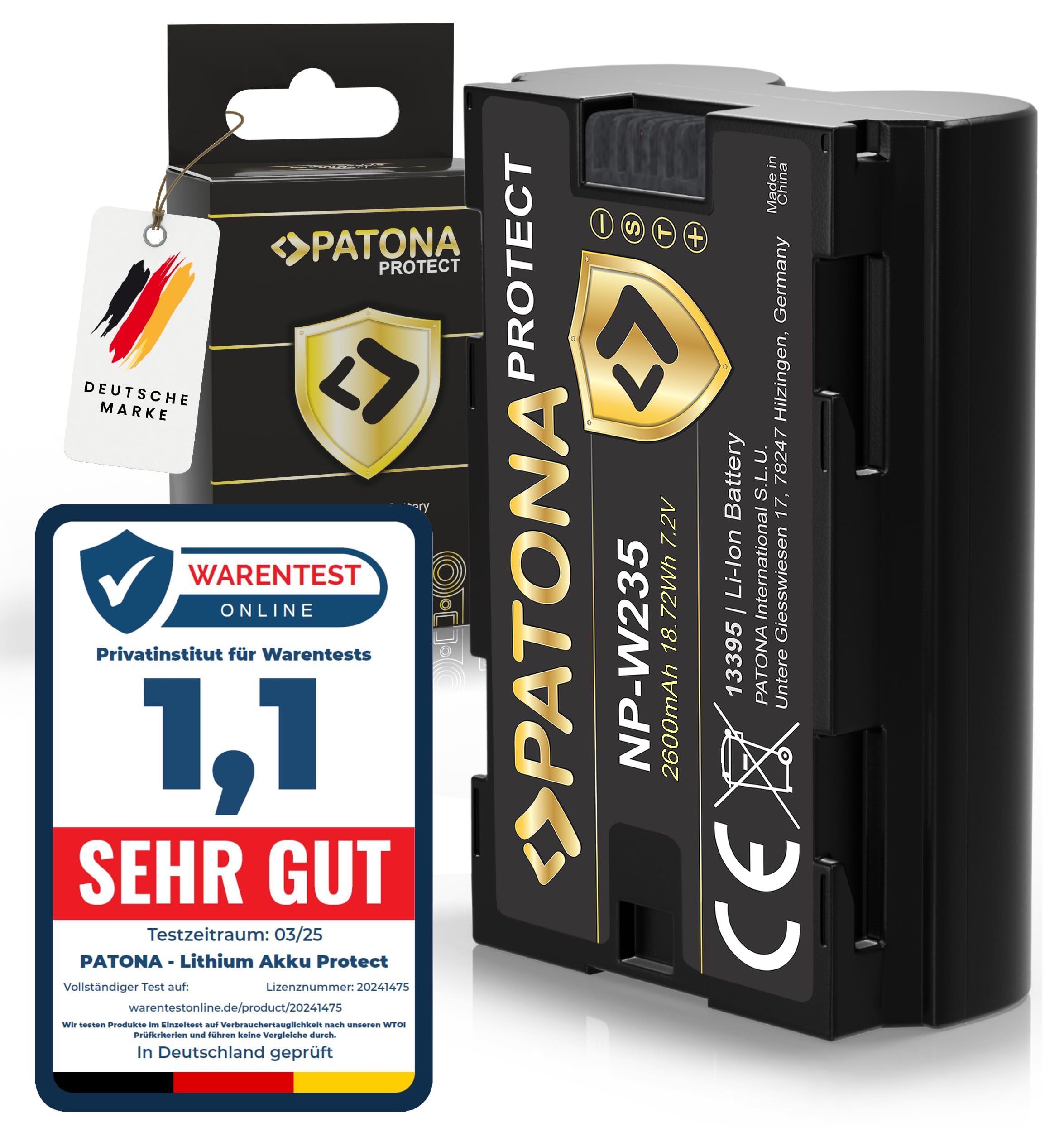 PATONA Set 2X BLX-1 Protect batería 2600mAh con Cargador PD Dual USB-C LCD | Carga rápida con fuente de 20W, compatible con Olympus OM-1, OM1 Mark II, OM-3, OM3, con NTC-Sensor y caja protectora