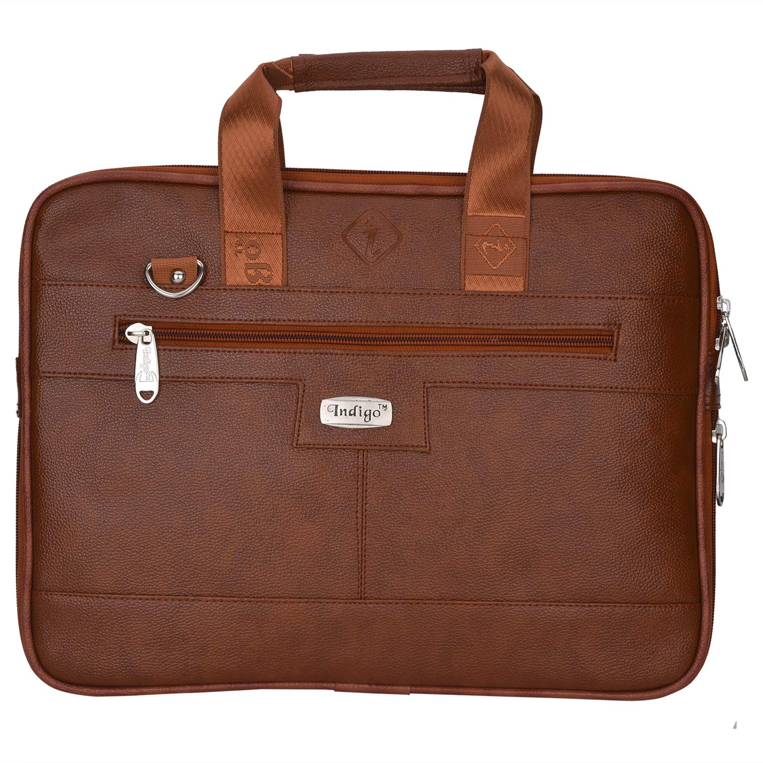 Buy Live Evil Brown Leather Laptop Bag for Men & Women Office Bag