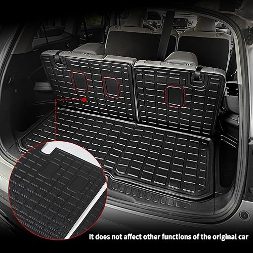 Miniatura 6 de Alfombrillas compatibles con Honda Pilot 2016-2022 de 8 asientos, alfombrilla de maletero de elastómero termoplástico (TPE), protector de asiento