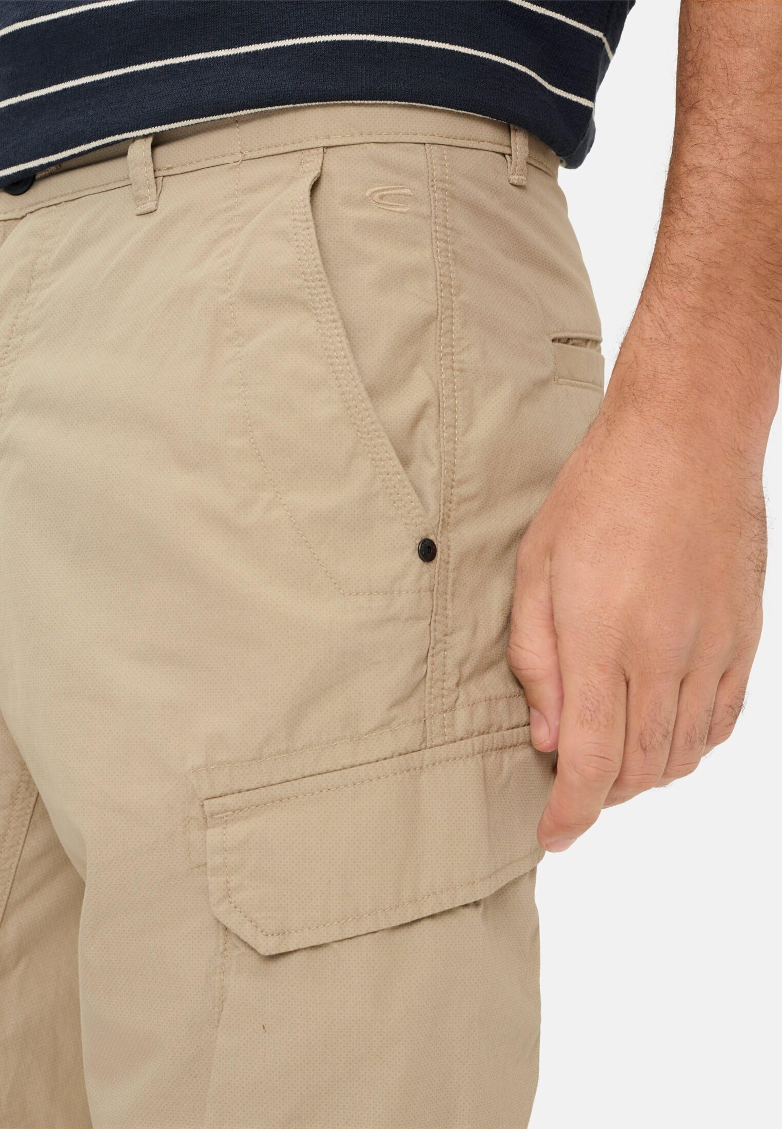 camel active Herren Cargoshorts aus Reiner Baumwolle