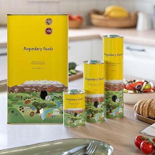 Miniatura 6 de Lata de aceite de oliva virgen extra, aceite de oliva prensado en frío de gran sabor, sabor afrutado Aceite de oliva virgen extra, aceite de oliva