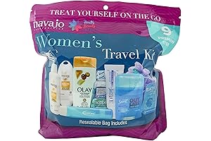 9-Piece Resealable Travel Kit for Women