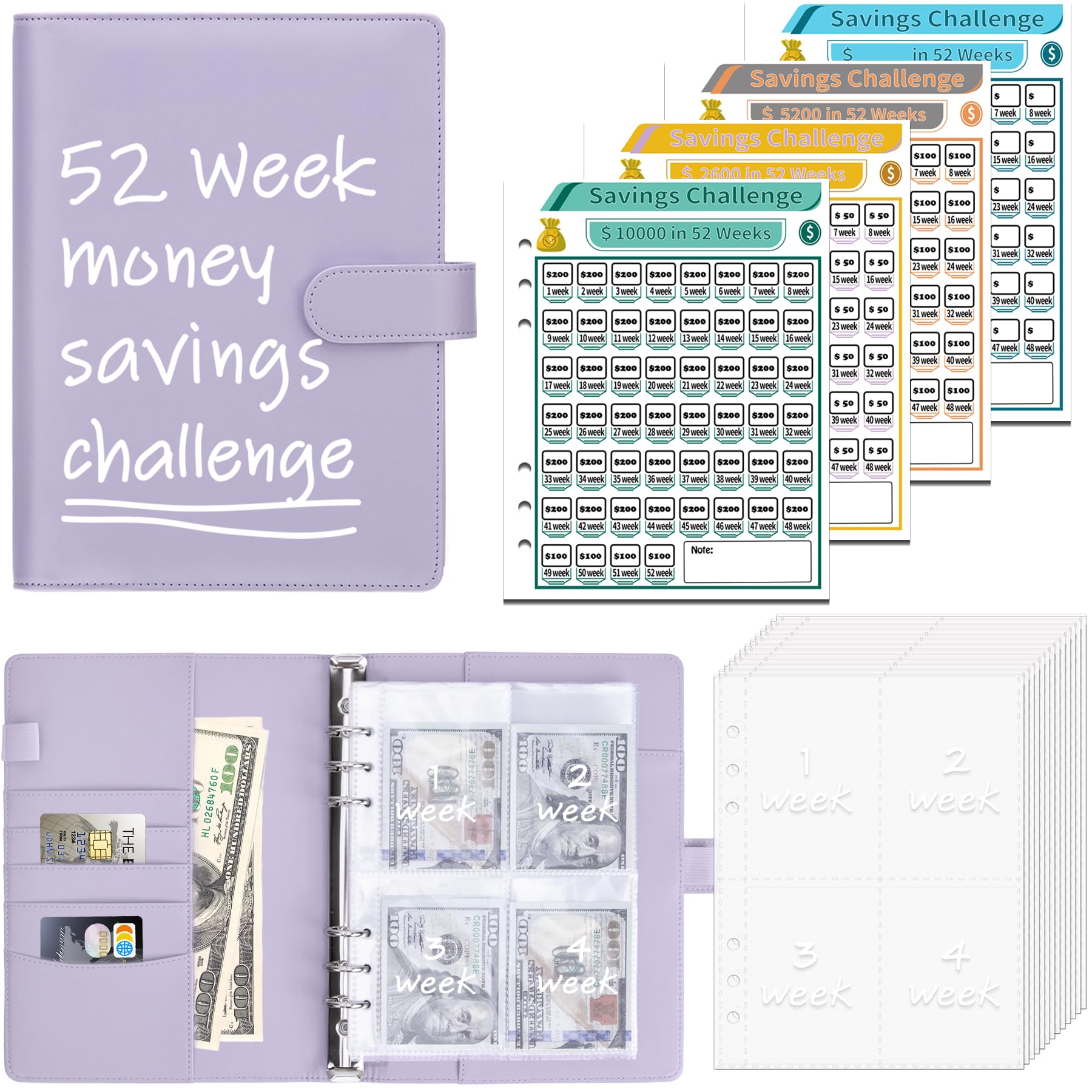 snapklik-antner-52-week-money-saving-challenge-binder