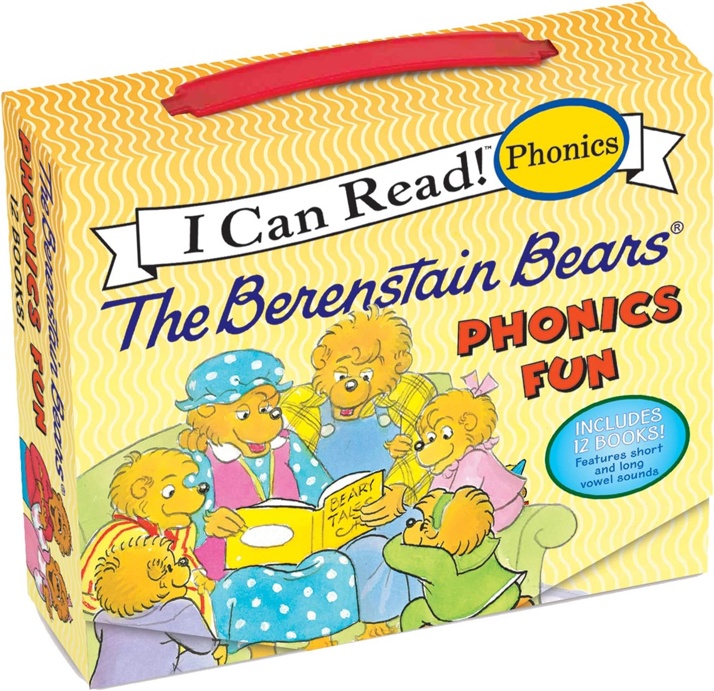 The Berenstain Bears 12-Book Phonics Fun!: Includes 12 Mini-Books Featuring Short and Long Vowel Sounds (My First I Can Read)