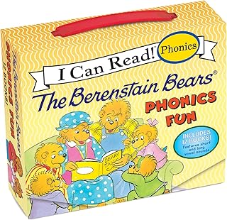 The Berenstain Bears 12-Book Phonics Fun!: Includes 12 Mini-Books Featuring Short and Long Vowel Sounds (I Can Read Phonics)