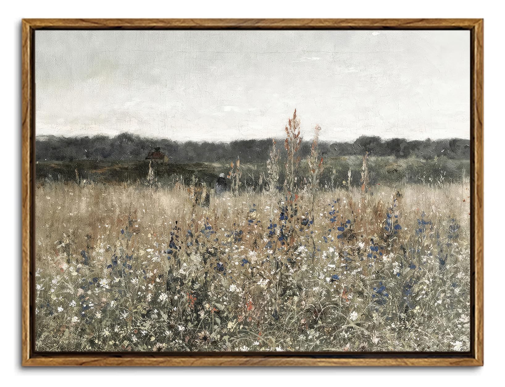 Amazon.com: PicturePerfect Decor Vintage Canvas Wall Art Wildflowers