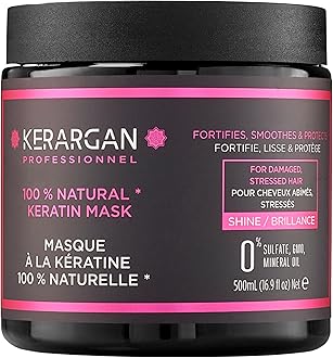 Ultra Repairing Hair Mask with Keratin for Damaged and Stressed Hair - Strengthens, smooths, and protects - Sulfate-Free, GMO-Free, Mineral Oil-Free - 16.9 fl oz