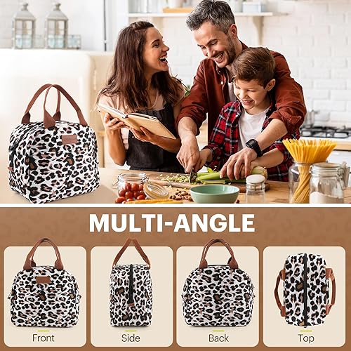 Miniatura 5 de EASYFUN Bolsa de almuerzo para mujeres y hombres adultos, lonchera aislada a prueba de fugas con gran capacidad, contenedor de almuerzo más fresco