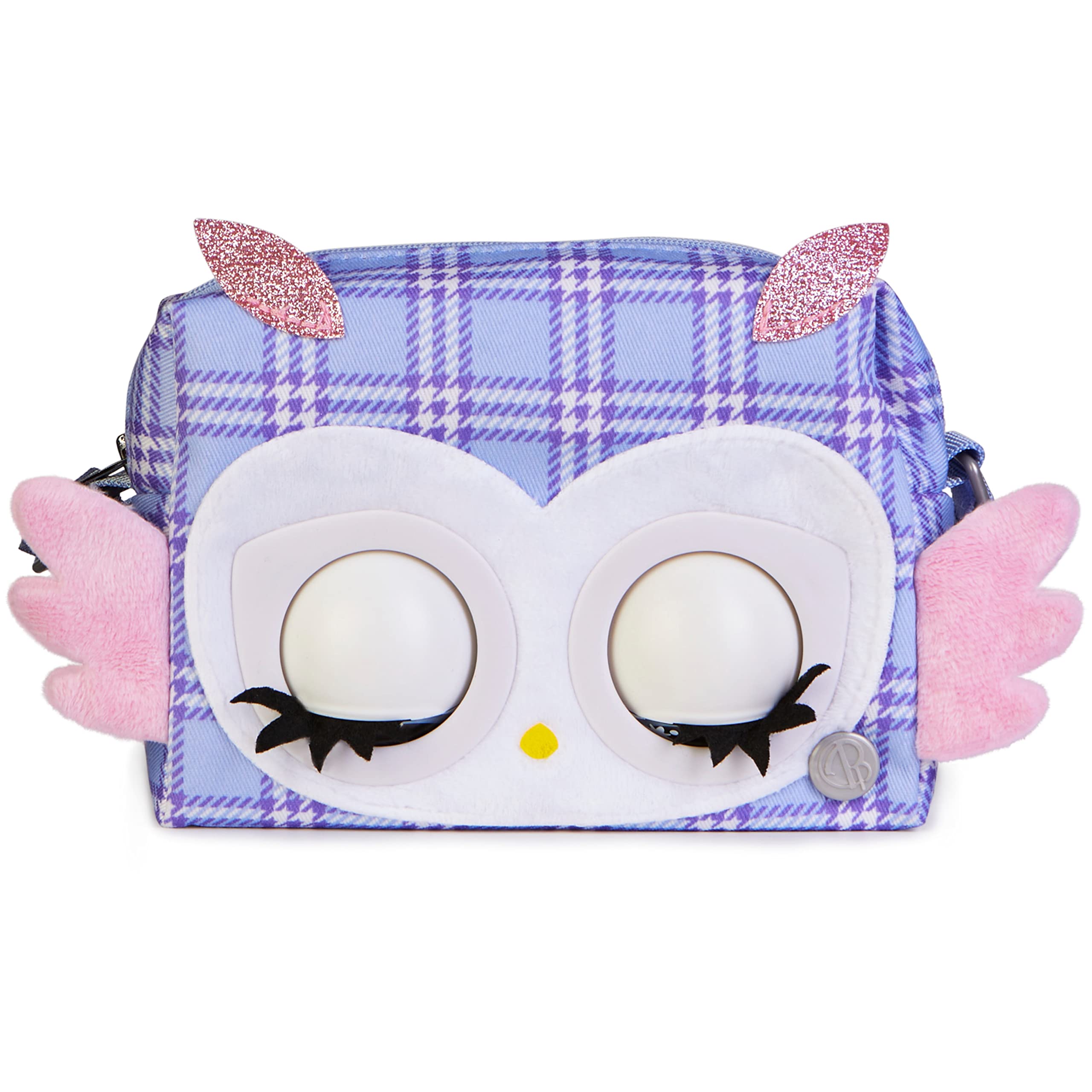 Purse Pets Print Perfect Eule - interaktive Tiertasche mit 30+ Geräuschen, Blinzeln, Musik und Spielen, ab 5 Jahren