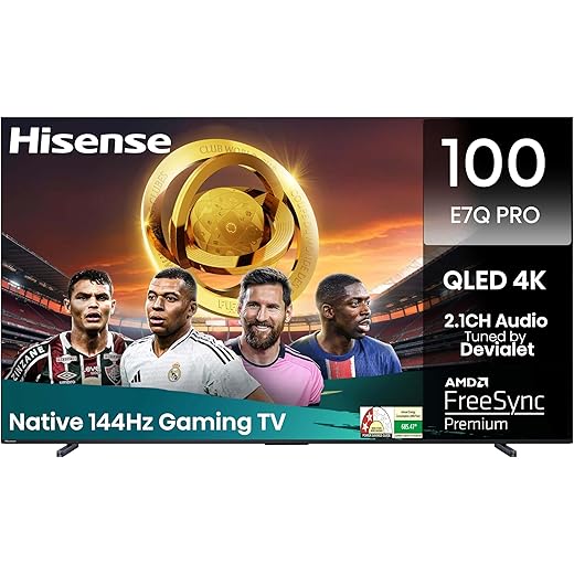 Hisense E7Q PRO 4K QLED TV 254 cm