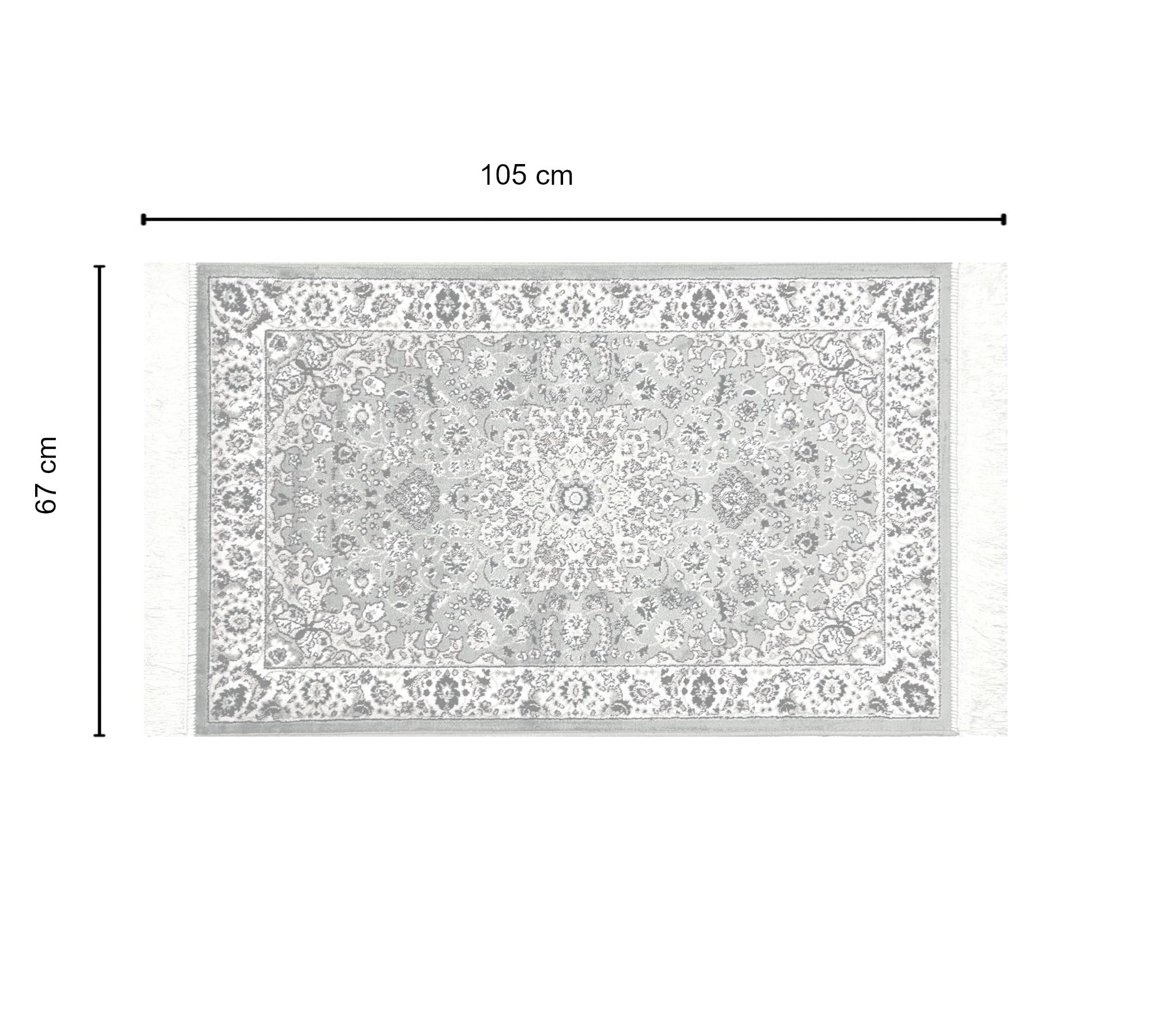 Tappeto da Camera in Viscosa (scendiletto - salotto: classico, orientale) - (Gold, 67x105)