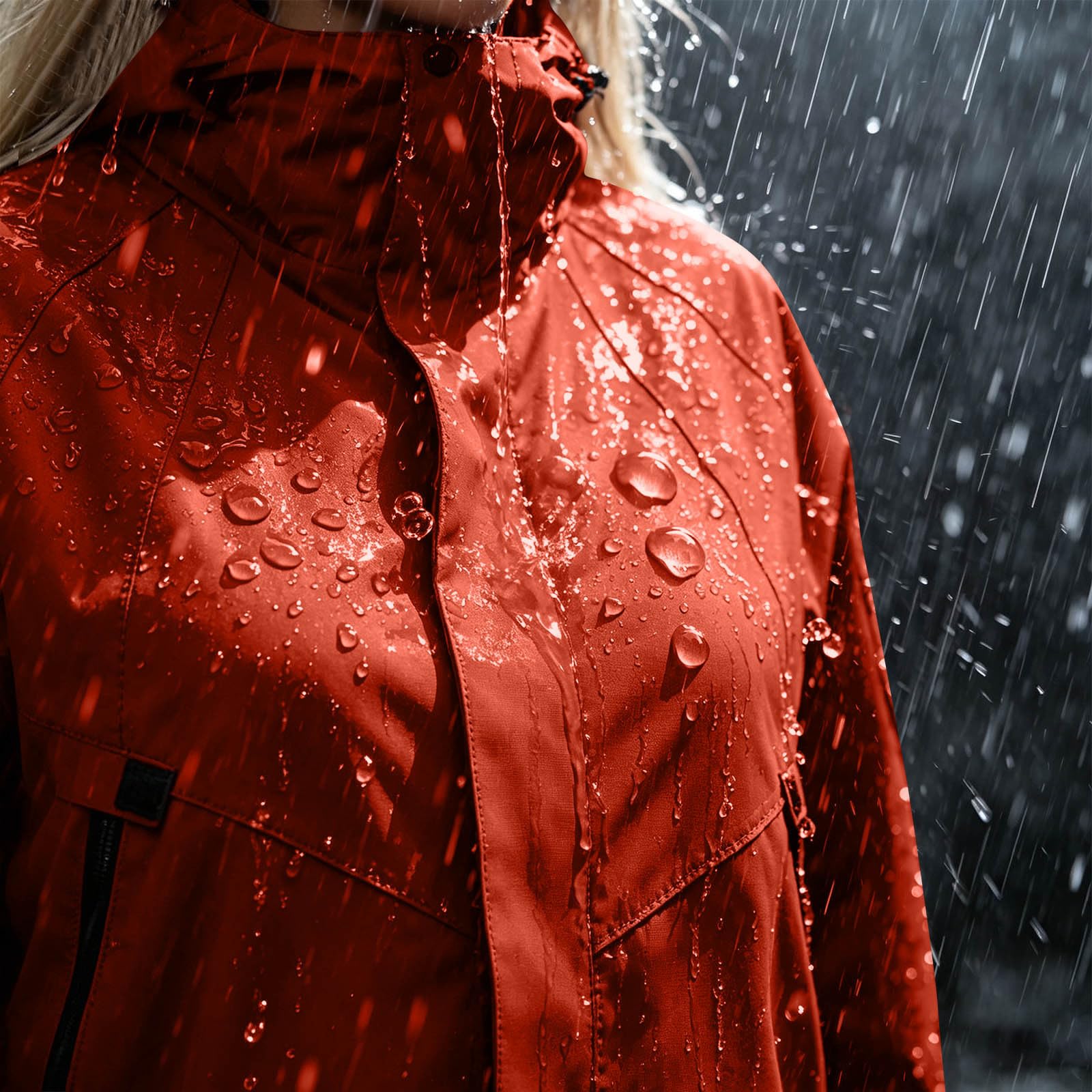 Regenjacke Damen Wasserdicht Atmungsaktiv Regenmantel Übergangsjacke Outdoor Friesennerz Fahrradjacke Regencape Regenjacken für Frauen Softshelljacke Zipper Windbreaker mit Kapuze Funktionsjacke