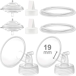 Maymom Pump Parts Compatible With Spectra S2 Spectra S1 Spectra 9 Plus Breastpump, Flange (19mm) Valve Tubing Backflow Protector, Not Original Spectra Pump Parts Not Original Spectra S2 Accessories
