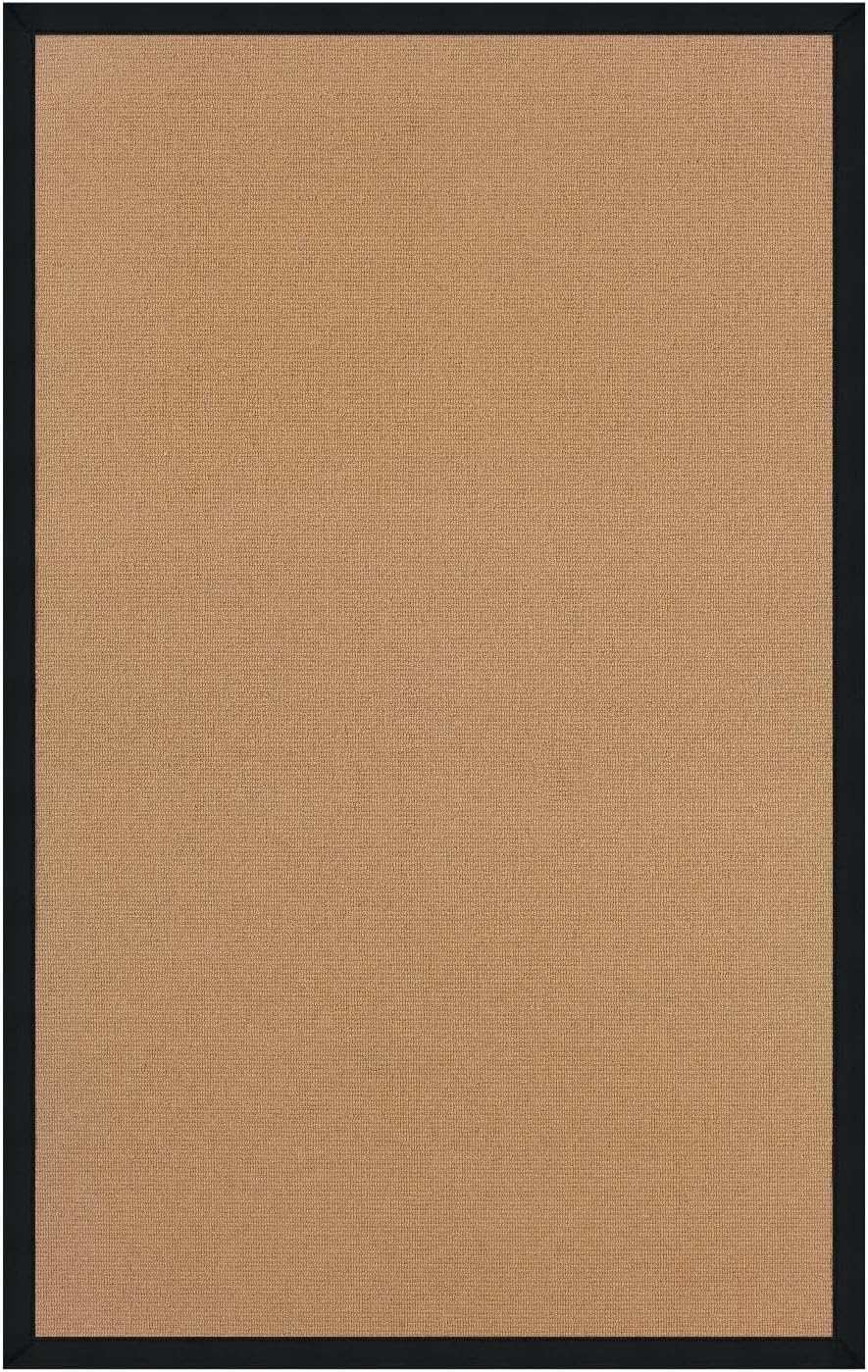 Linon Athena Collection Brown, 8 x 11, Black