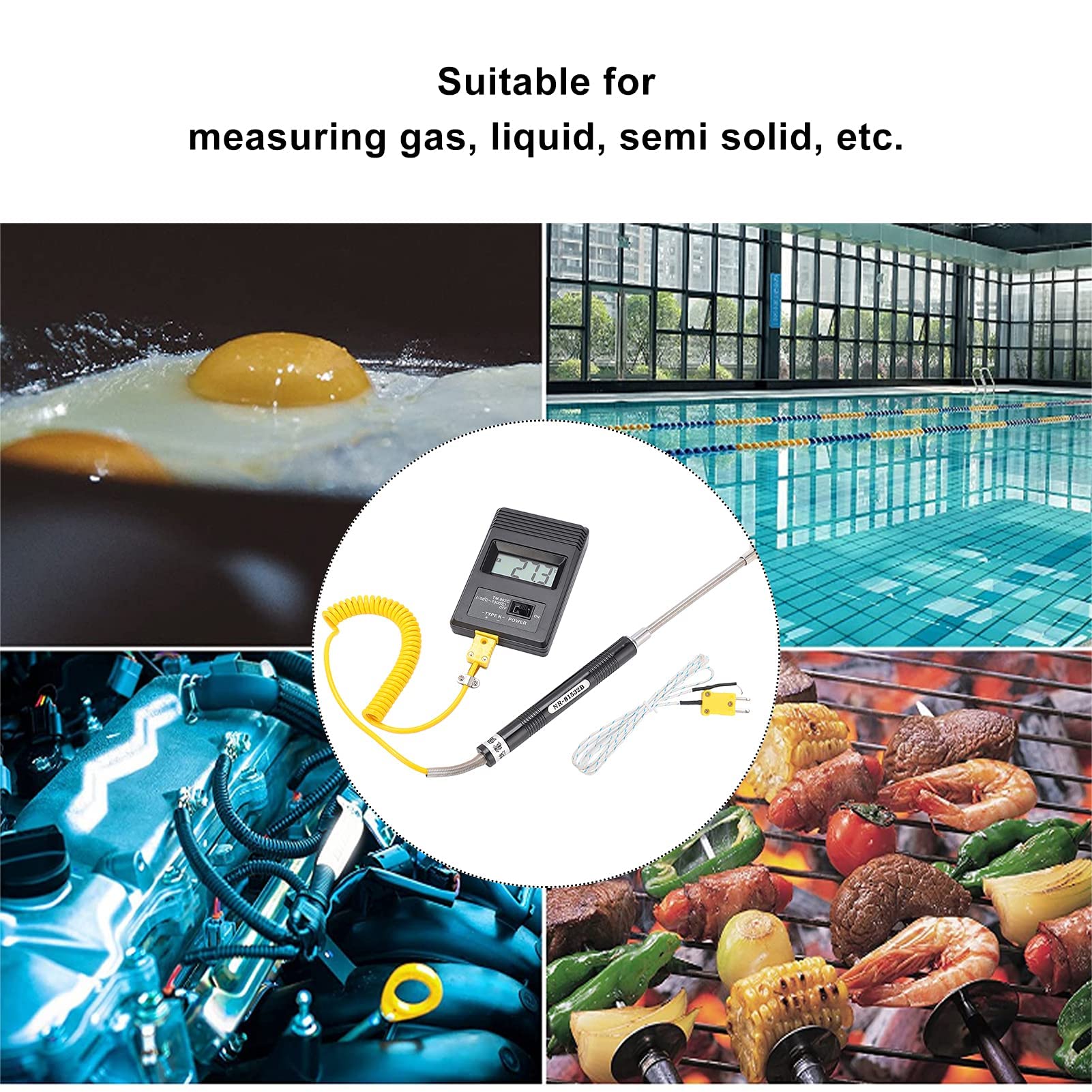 Termometro Digitale Tm-902c Sensore Tipo K -50-500℃