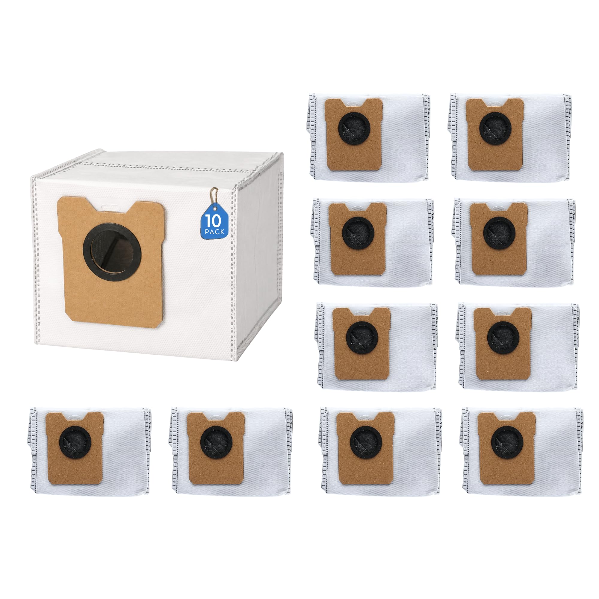 Finest-Filters Compatible Eufy C20 / C10 Robot Vacuum Cleaner Bags – High Capacity Disposable Dust Bags (10 Pack)