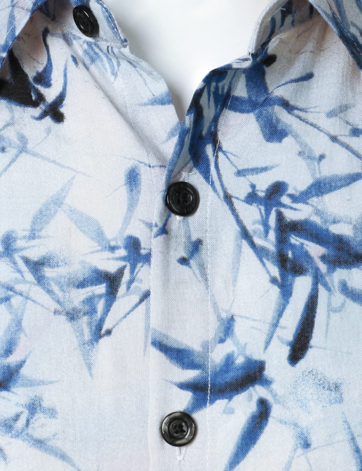 JOGAL - Camicia hawaiana da uomo, casual, motivo floreale, a maniche corte