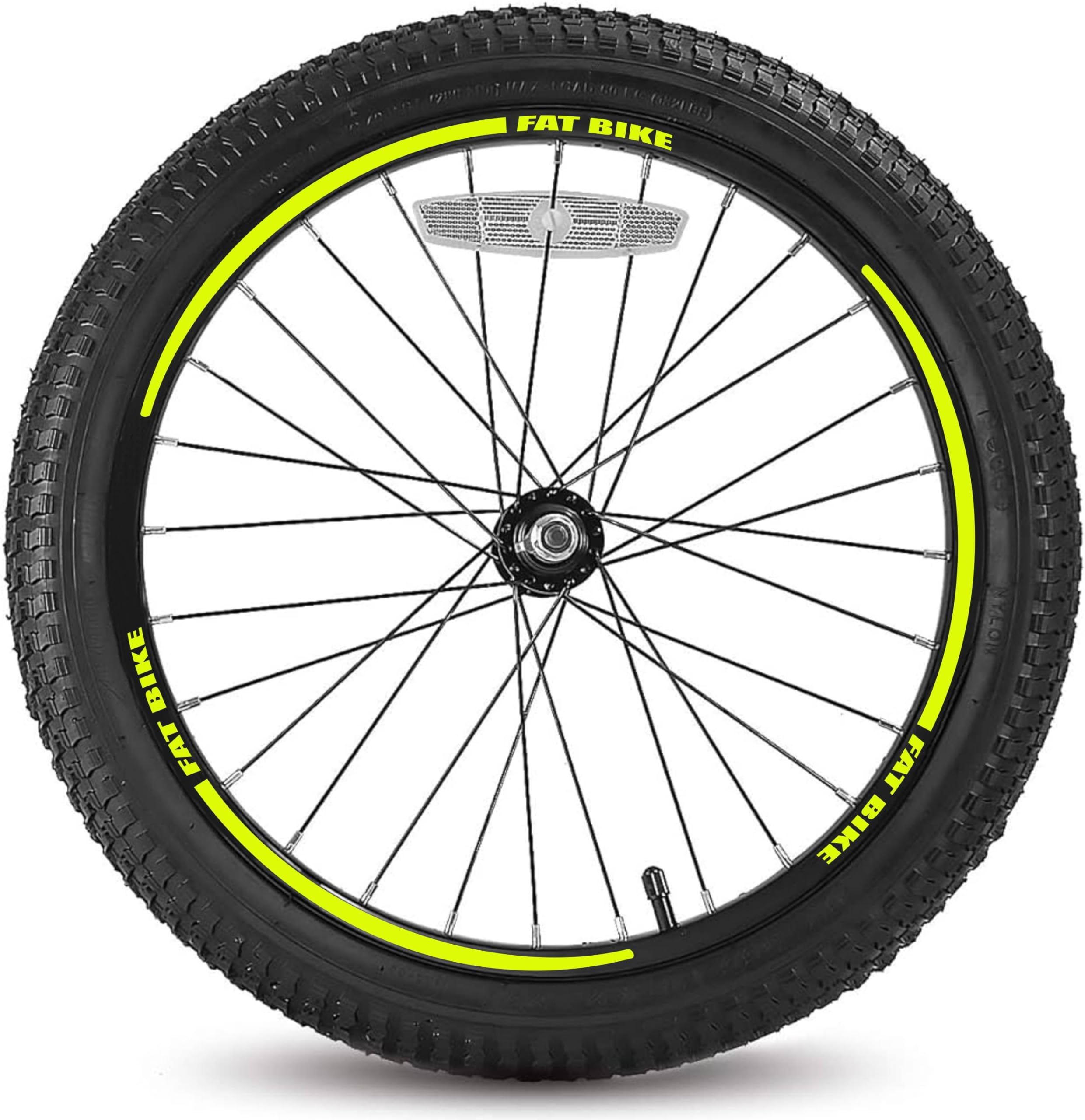 Adesivi Per Cerchi Fat Bike - Kit Completo Per Ruote 20-26-29 Pollici, Colore Arancio Fluo, PVC Opaco Resistente - Foto 14