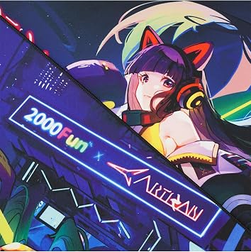 Artisan XXL Soft Gaming Mousepad for Esports NINJA FX Zero, 2000FUN Collaboration, Yako Night Scene Special Edition