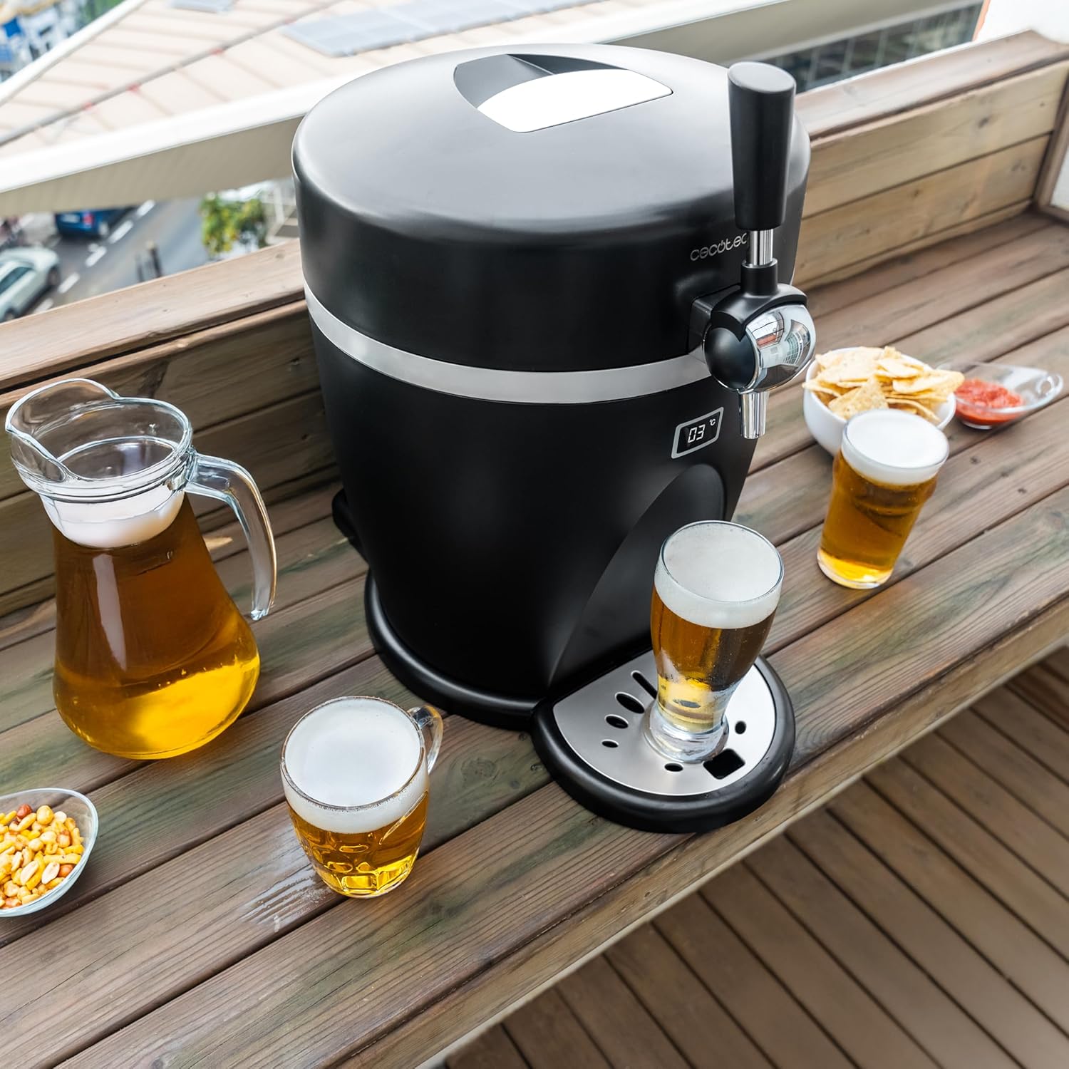 Dispensador de Cerveza CECOTEC BEERFLOW 5000 CERVEZA ENTRE 3º Y 6º C Dispensador de Cerveza TIRA CAÑAS CECOTEC BEERFLOW 5000 CERVEZA ENTRE 3º Y 6º C