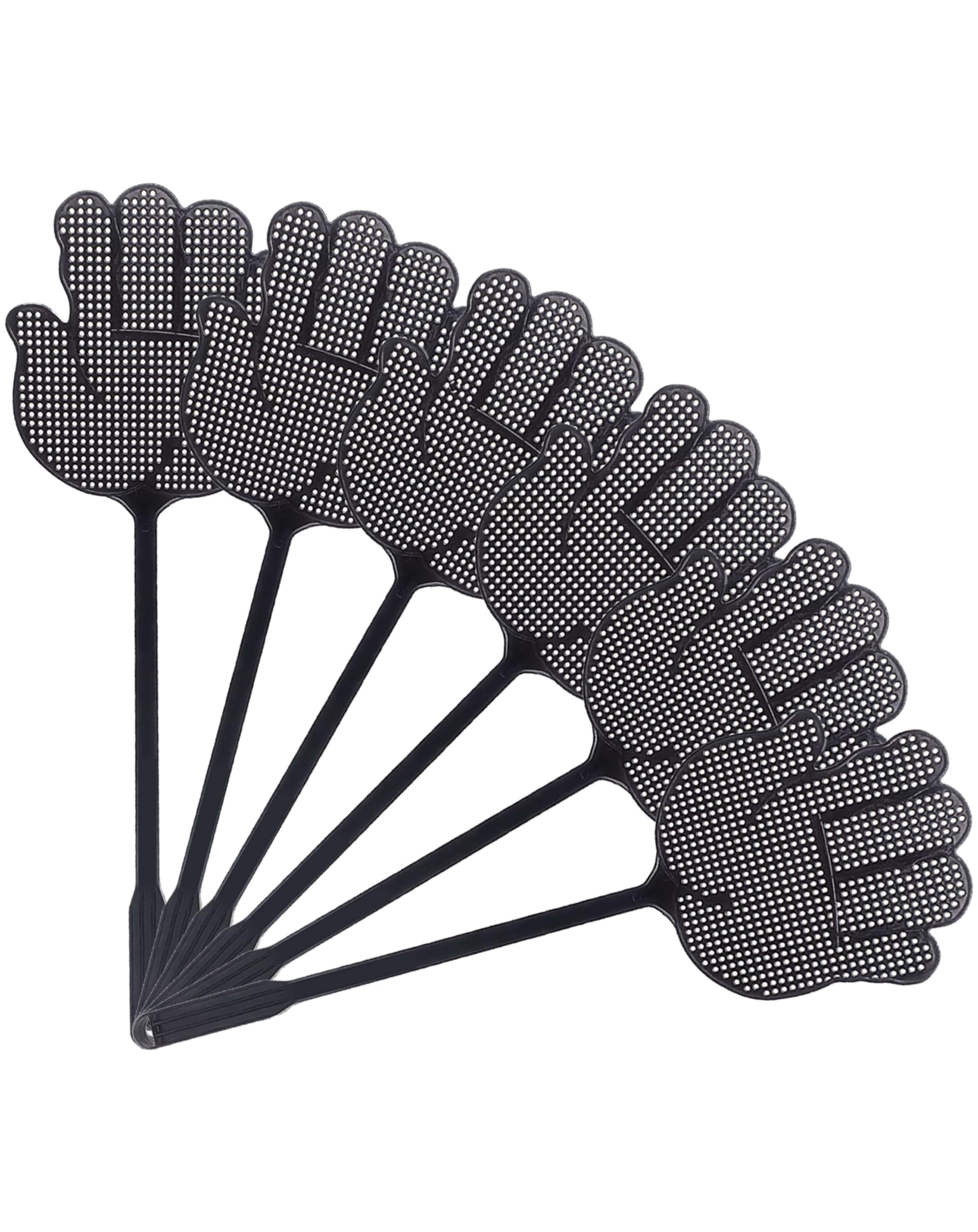 Fliegenklatsche für Innen, Fliegenklatsche Multipack Fliegenklatsche Heavy Duty mit Palmförmiges Design - Kinder- & Haustierfreundlich Sichere Manuelle Schädlingsbekämpfung für Küche