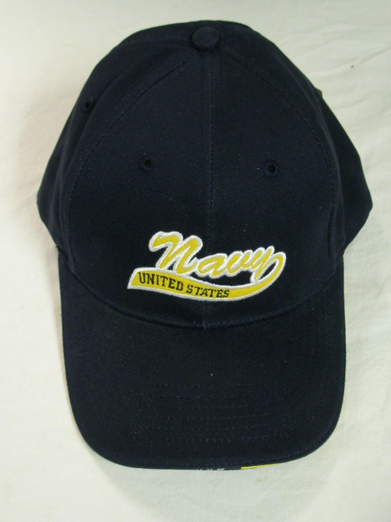 Navy Hat (Blue/Yellow) Oarsman Military Golf Cap New