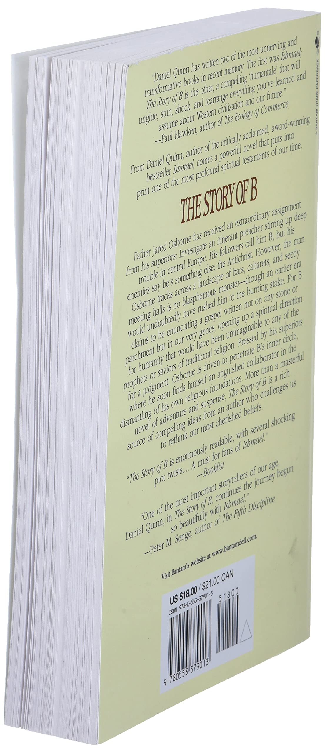 The Story of B (Ishmael Series, Band 2)