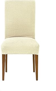 Eysa Cora Funda de Silla con Respaldo, Pack 2, Color 00-Crudo, 50