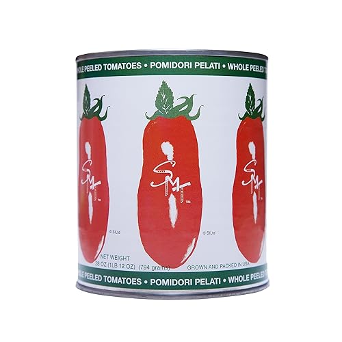 SMT San Merican Tomato Tomates pelados enteros, 28oz (paquete de 12)