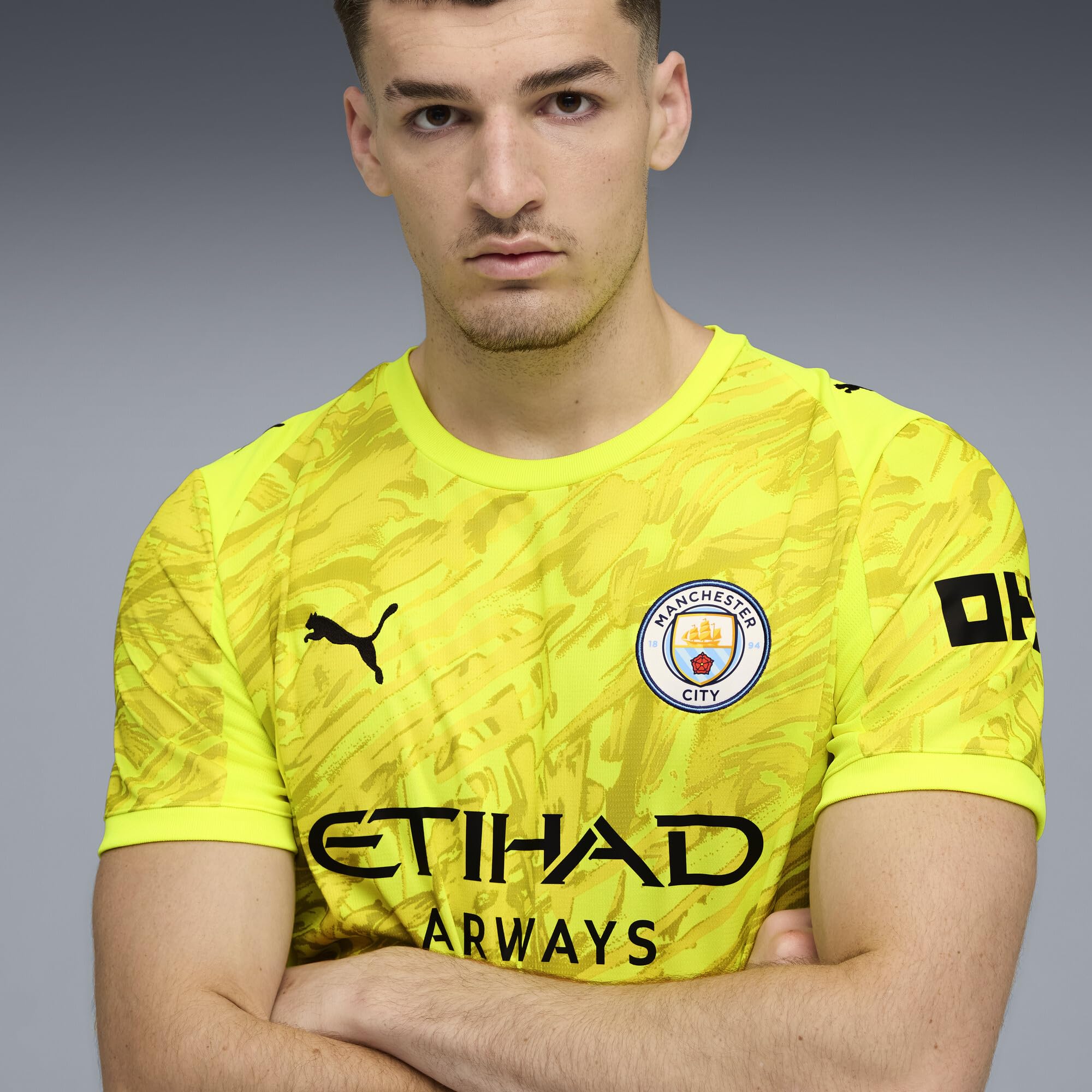Maillot de Gardien Manchester City FC 2025/26 Homme - Jaune