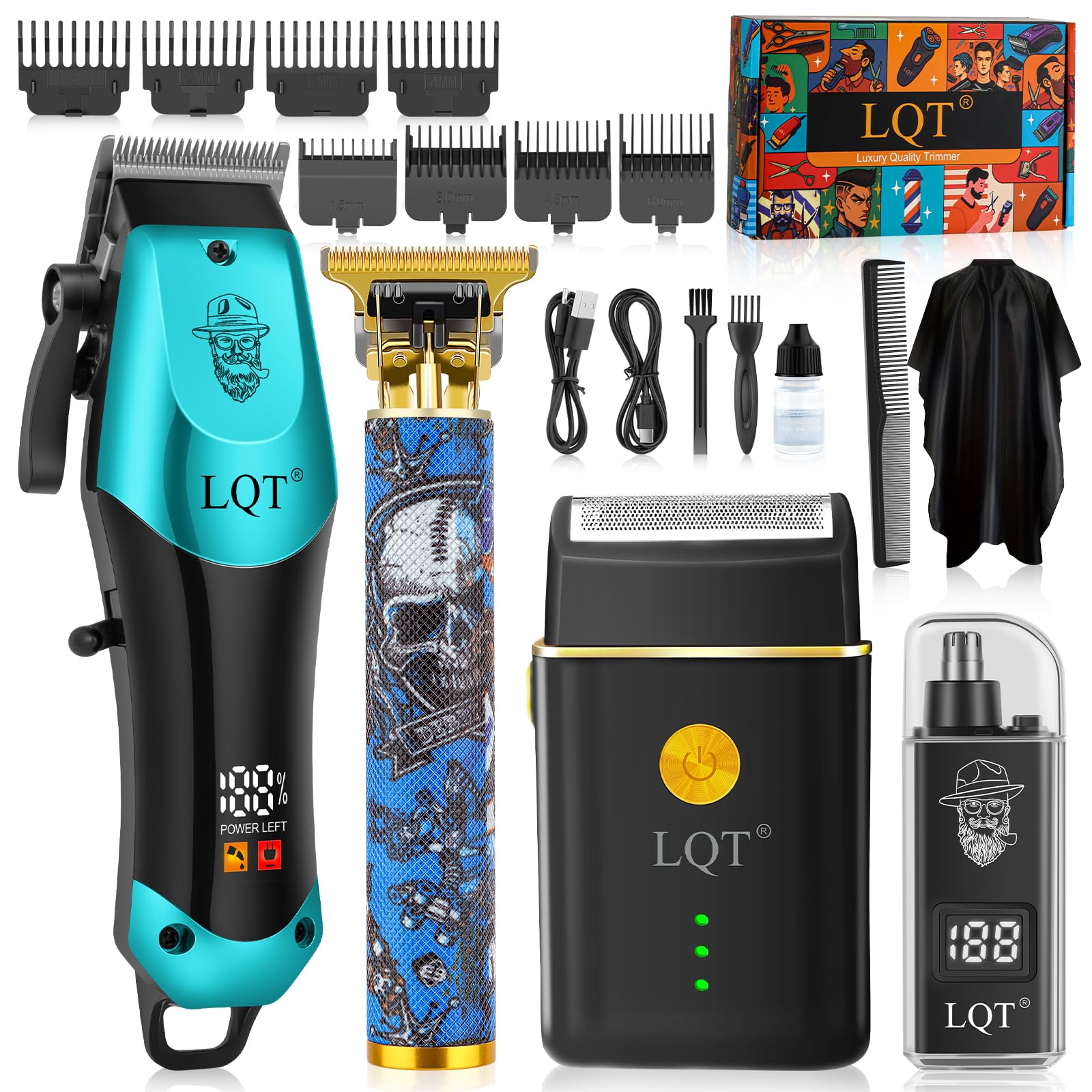 Hair Clippers with LED Power Display