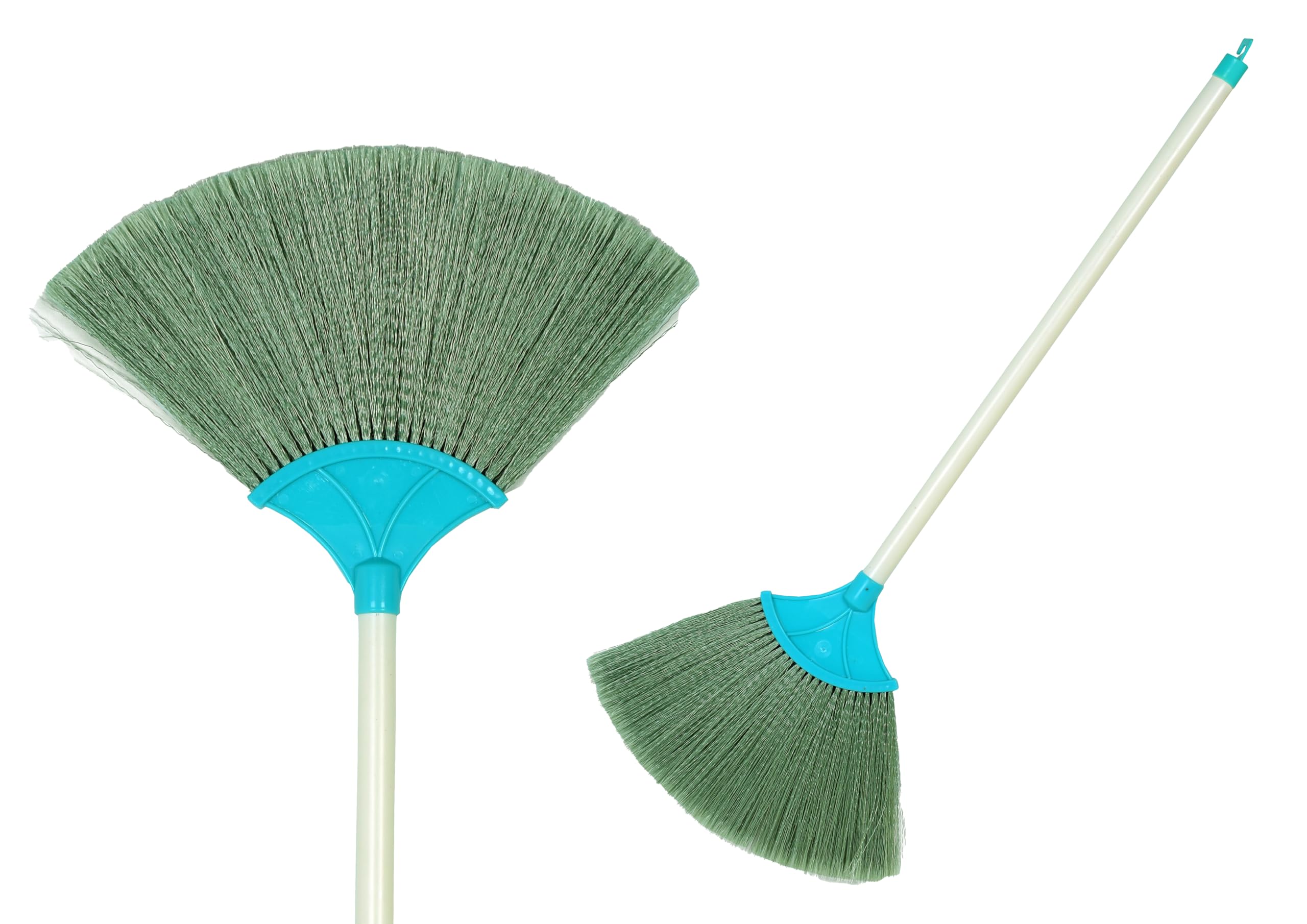 Pack of 2 pcs Plastic Floor Broom with Long Handle and FIne bristles, for Floor Sweeping dusting, Water Resistant, dust Free Broom jadoo-picture-15