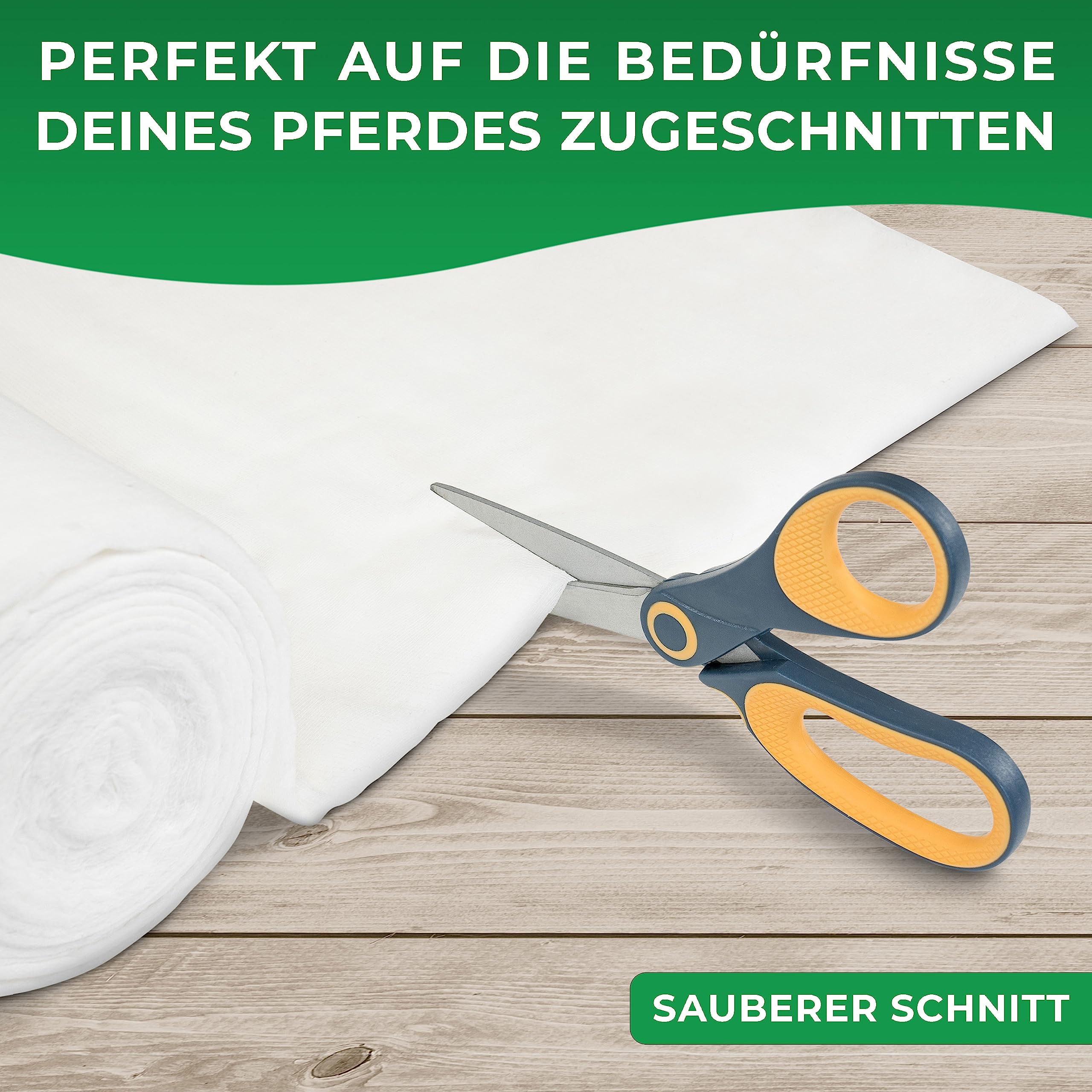 Mullwatterolle Pferd 40cm x 5m | Verbandwatte für die Stallapotheke | Zuverlässige Erste Hilfe für dein Pferd