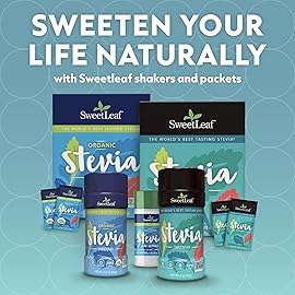 SweetLeaf Organic Pure Stevia Powder Shaker Jar - Zero Calorie Sweetener with Pure Stevia Leaf Extract, No Artificial Sweetener Additive, Sugar Free, Keto Friendly, Gluten Free - 0.9 Oz (Pack of 2)