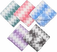 Vista 3 de Trapos de limpieza de microfibra sin pelusas, paquete de 10 trapos de secado rápido para limpieza, paños de cocina súper absorbentes para lavar