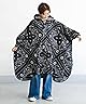 KiU キウ STANDARD RAIN PONCHO レインポンチョ 雨対策 大雨 台風 レインコート ポンチョ はっ水 防水 収納袋 ポケット アウトドア フェス かわいい おしゃれ メンズ レディース 男女兼用 スタンダード レインポンチョ バンダナブラック KEC008-174